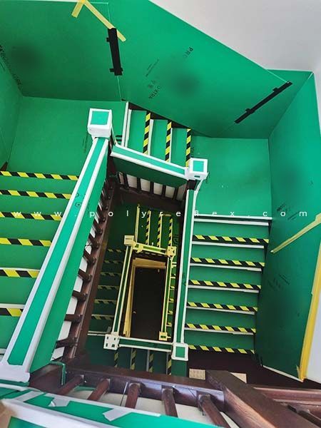 PP bubble board for staircases protection