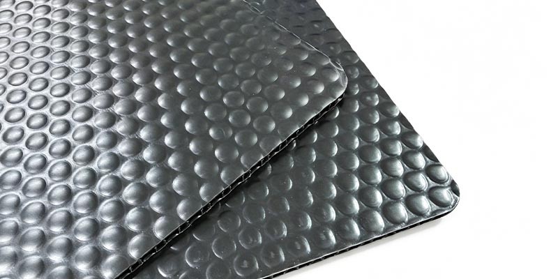 PP bubble board for automotive seat back panels