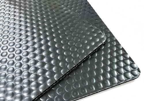 PP bubble board for automotive seat back panels