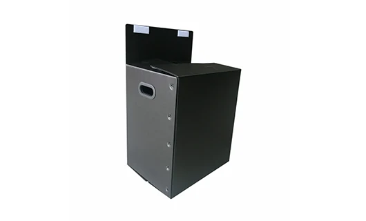 Black handle for plastic boxes and containers
