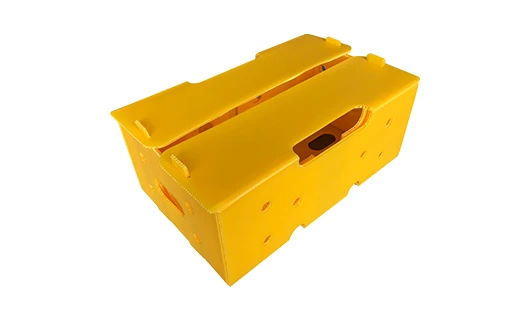 Stacking corner and pvc extrusion for reusable plastic box