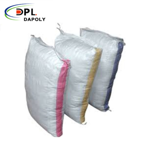 Dapoly 25kg 50kg high quality white color plastic polypropylene pp woven bags for grains rice flour