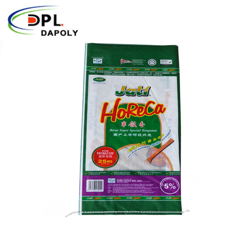 Dapoly PP plastic bag 25kg for fertilizer grain maize packing wheat flour rice bags