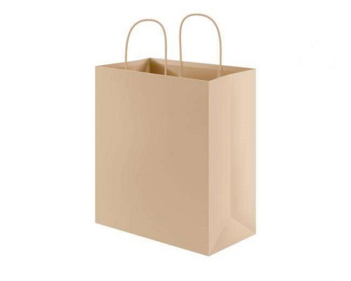 Kraft brown paper bag new design paper bag shopping bags with handle