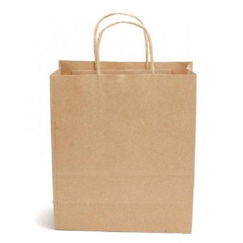 Kraft brown paper bag new design paper bag shopping bags with handle