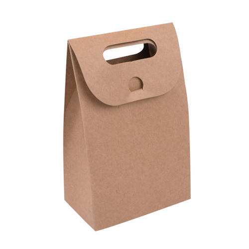 Vertical Promotional paper bag Shopping bags with hole handle