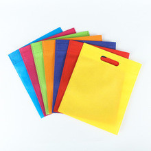 Customized D-cut shopping bags eco friendly shopping bags non woven bags for sales