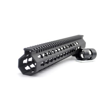 New Clamp On Black Tactical 13.5 inches Keymod handguard for AR15 M4 M16 with Steel Barrel Nut