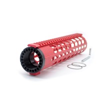 Trirock Red 10 Inches Ultralight Free Float Keymod Handguard for .308/7.62 Rifle with Rail Mount System
