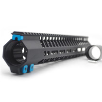 15 Inches Black M-lok Free Float clamp style Handguard for .308 High Profile DPMS Style