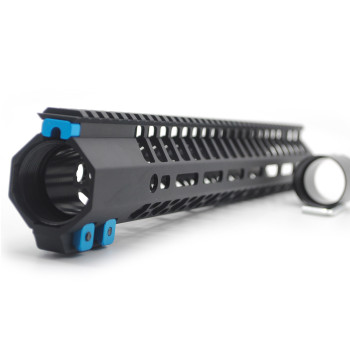 15 Inches Black M-lok Free Float clamp style Handguard for .308 High Profile DPMS Style