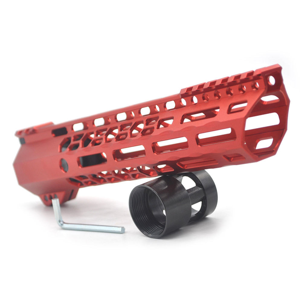 Trirock New Clamp style 10 inch red M-LOK free float AR15 M16 M4 rifle ...