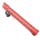 Trirock New Clamp style 17 inches red M-LOK free float AR15 M16 M4 rifle handguard with a curve slant cut nose fit .223/5.56 rifles