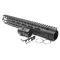 Trirock New NSR 13.5 Inches Length Black Free Floating Black KeyMod AR15 Handguard With Rail Mount Steel Barrel Nut