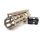 Trirock Clamp On TAN / Flat Dark Earth Tactical 9 inches M-LOK handguard for AR15 M4 M16 with Steel Barrel Nut fits .223/5.56 rifles