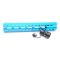 Trirock New NSR 12 Inch Length Blue Free Floating KeyMod AR15 Handguard With Rail Mount Steel Barrel Nut