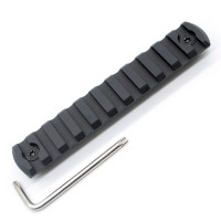 Black Color Aluminum 11 slots M-lok picatinny Rail Section in 4.61” length fits AR15 AR-15 M-LOK handguard