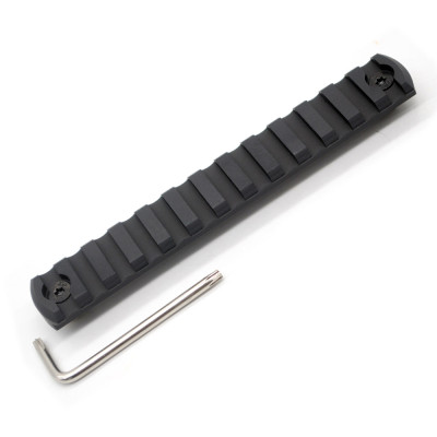 Black Color Aluminum 13 slots M-lok picatinny Rail Section in 5.40” length fits AR15 AR-15 M-LOK handguard
