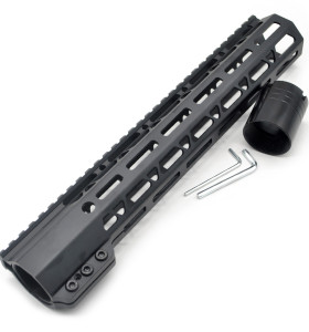 New Clamp Style Low profile Black 12 inches .308/7.62 LR_308 DPMS M-LOK Rail Mount System Ultra slim Free Float Handguard