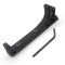 TRIROCK Black Aluminum LINK Curved Angled Foregrip Front Grip hand stop Fits KeyMod Handguard