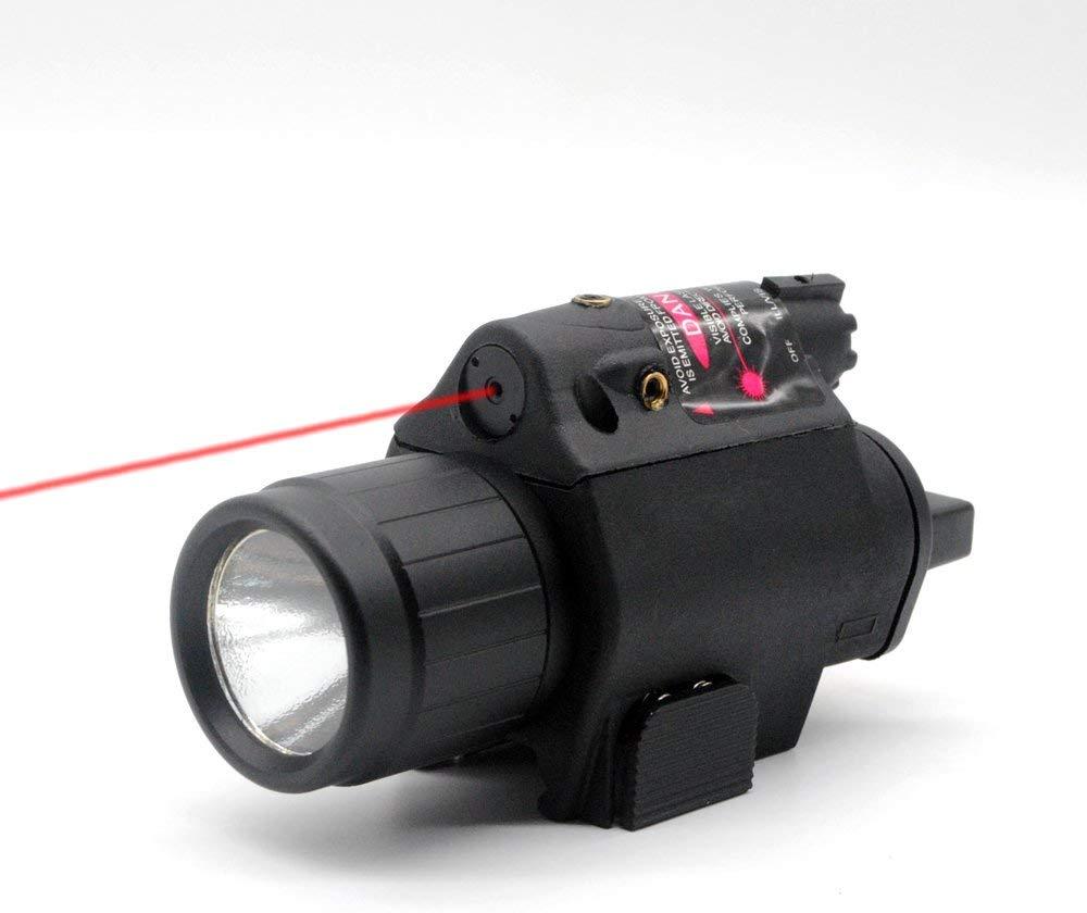 Trirock LED red laser Flashlight Torch Light Combo with Pressure Switch ...