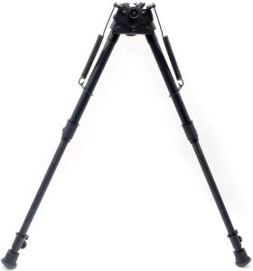 Trirock Pivot Swivel Title Bipod with Posi-Lock Adjustable Spring Loaded 13 to 27 Inch with quick retraction button