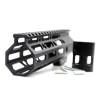 Trirock Clamp On Black Tactical 7 inches M-LOK handguard for AR15 M4 M16 with Steel Barrel Nut fits .223/5.56 rifles