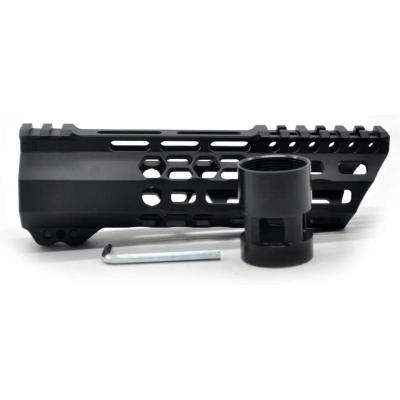 Trirock New Clamp style 7 inches black M-LOK free float AR15 M16 M4 rifle handguard with a curve slant cut nose fit .223/5.56 rifles