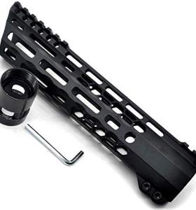 New Clamp style 9 inches black M-LOK free float AR15 M16 M4 rifle handguard with a curve slant cut nose fit .223/5.56 rifles