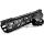 Trirock New Clamp style 12 inches black M-LOK free float AR15 M16 M4 rifle handguard with a curve slant cut nose fit .223/5.56 rifles