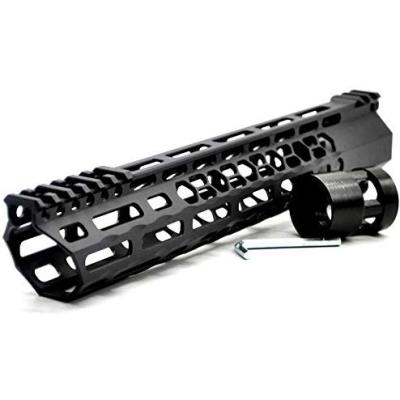 New Clamp style 12 inches black M-LOK free float AR15 M16 M4 rifle handguard with a curve slant cut nose fit .223/5.56 rifles