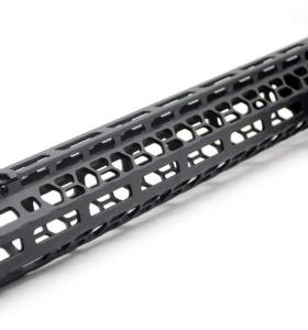 New Clamp style 15 inches black M-LOK free float AR15 M16 M4 rifle handguard with a curve slant cut nose fit .223/5.56 rifles