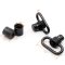 TRIROCK 2-Pack 1.0'' Push Button Quick Release Detachable Sling Swivel with bottom cover