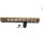 Trirock NSR Lightweight Tan/FDE 15 inch One Piece Style AR-15 System M-LOK Free Float AR15 Handguard with steel barrel nut