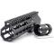 Trirock New Clamp On Black Tactical 7 inches Keymod handguard for AR15 M4 M16 with Steel Barrel Nut fits .223/5.56 rifles