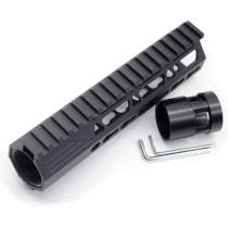 Trirock New Clamp On Black Tactical 7 inches Keymod handguard for AR15 M4 M16 with Steel Barrel Nut fits .223/5.56 rifles