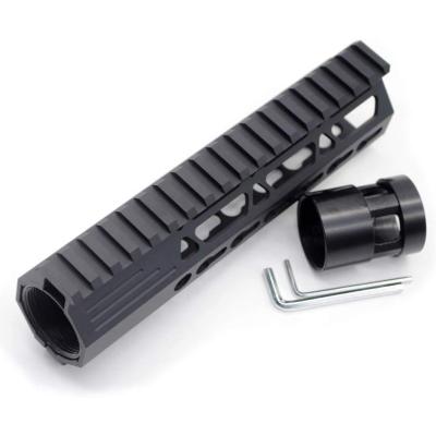 Trirock New Clamp On Black Tactical 7 inches Keymod handguard for AR15 M4 M16 with Steel Barrel Nut fits .223/5.56 rifles
