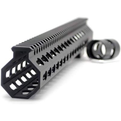 Trirock New Clamp On Black Tactical 15 inches Keymod handguard for AR15 M4 M16 with Steel Barrel Nut fits .223/5.56 rifles