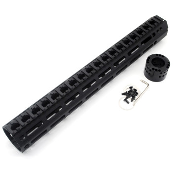 Trirock Top grade 15 inch M46 large diameter free float M-LOK AR15 AR-15 MLOK handguards fits .223/5.56 rifles