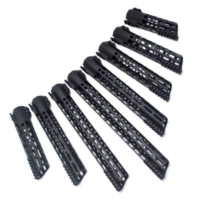 Trirock New Clamp style black M-LOK free float AR15 M16 M4 rifle handguard with a curve slant cut nose fit .223/5.56 rifles