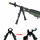 TRIROCK 8"-10" Clamps on Barrel folding Bipod Spring Return Rest adjustable shooting stand with tube clip