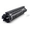 TRIROCK Two-pieces design 12.7 inch Drop-in Black Quad Rail handguard for MK18 Rifle interface system For Fitting .223 cal.