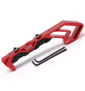 Trirock Red Hand Stop Aluminum Anodized for both Keymod and M-lok Handguard System handstop
