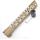 New Clamp style 13.5 inch Tan/ FDE M-LOK free float AR15 M16 M4 rifle handguard with a curve slant cut nose fit .223/5.56 rifles