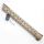 New Clamp style 17 inch Tan/ FDE M-LOK free float AR15 M16 M4 rifle handguard with a curve slant cut nose fit .223/5.56 rifles
