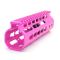 Trirock New NSR 7 Inch Length Pink Free Floating KeyMod AR15 Handguard With Rail Mount Steel Barrel Nut