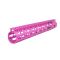 Trirock New NSR 13.5 Inch Length Pink Free Floating KeyMod AR15 Handguard With Rail Mount Steel Barrel Nut