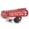 Trirock  NSR style Red 9 inch M-LOK free float AR15 handguard mlok bevel edge fits .223/5.56 rifles with steel barrel nut