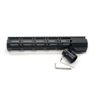 Trirock Clamp On Black Tactical 11 inch M-LOK handguard for AR15 M4 M16 with Steel Barrel Nut fits .223/5.56 rifles