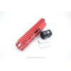 Trirock Clamp On Red Tactical 7 inch M-LOK handguard for AR15 M4 M16 with Steel Barrel Nut fits .223/5.56 rifles